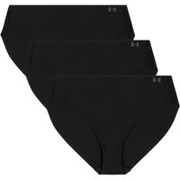 Cuecas térmicas para mulher under armour ua pure stretch no show bikini 3 pack