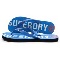 Superdry chinelos core essential em borracha – surf blue
