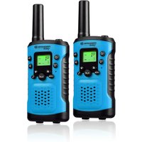 Walkie-talkies bresser de longo alcance até 6 km, com função mãos-livres, azuis
