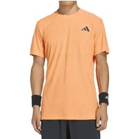 Camiseta preta laranja adidas freelift