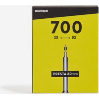 Decathlon UK Decathlon 700x23/32 60 mm Presta Valve Inner Tube | FREE Click & Collect at Stores and Asda. 365 Days return available.