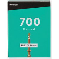 Decathlon UK Decathlon 700x35/45 Inner Tube With 48mm Presta Valve | FREE Click & Collect at Stores and Asda. 365 Days return available.