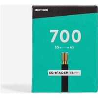 Decathlon UK Decathlon 700x35/45 Inner Tube Schrader - 48mm | FREE Click & Collect at Stores and Asda. 365 Days return available.