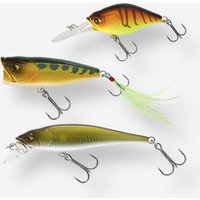 Lure Fishing Crankbait Perch Kit Popper Minnow 3 Crankbait