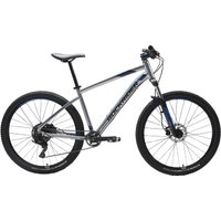 Decathlon UK ROCKRIDER 27.5 Inch Mountain Bike Rockrider ST530 - Grey | FREE Click & Collect at Stores and Asda. 365 Days return available.