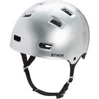 Decathlon UK BTWIN Kids' Cycling Helmet Bol 900 - Grey | FREE Click & Collect at Stores and Asda. 365 Days return available.