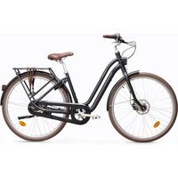 Decathlon UK City Bike Elops 900 Low Frame - Dark Grey | FREE Click & Collect at Stores and Asda. 365 Days return available.