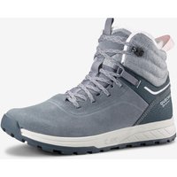 | Scarpe trekking bambino SH500 cuoio lacci grigie | dal 35 al 38 |  Quechua