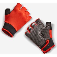 Decathlon UK BTWIN Kids' Cycling Gloves 500 - Ages 8-12 Years - Black/red | FREE Click & Collect at Stores and Asda. 365 Days return available.