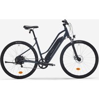Decathlon UK RIVERSIDE Low Frame Electric Hybrid Bike Riverside 100 E - Blue | FREE Click & Collect at Stores and Asda. 365 Days return available.
