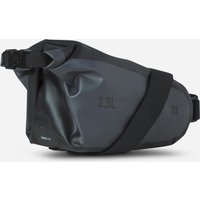Decathlon UK RIVERSIDE 2.5 Cycling Watertight Saddle Bag - Black | FREE Click & Collect at Stores and Asda. 365 Days return available.