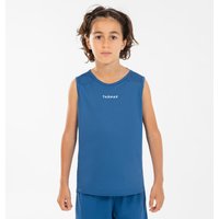 Kids Sleeveless Basketball Jersey T100 - Blue