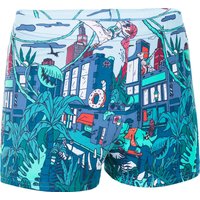 | Costume boxer ragazzo FITIB EAST blu-verde-rosso | Nabaiji