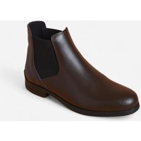 Adult Leather Horse Riding Jodhpur Boots 500 - Brown