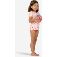 Second Life - Baby Girls Tankini Swimsuit Top Dark Pink Fruit Print