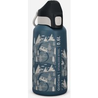 0.6 L Kids’ Stainless Steel Water Flask 500 With Instant Stopper For Hiking