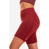 Decathlon UK KIMJALY Women's Dynamic Yoga Cycling Shorts - Burgundy | FREE Click & Collect at Stores and Asda. 365 Days return available.