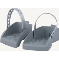 Apoio para pés + correias polisport guppy bicicleta cinzento