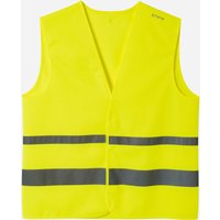 Decathlon UK BTWIN Adult High Visibility Cycling Safety Vest - Neon Yellow | FREE Click & Collect at Stores and Asda. 365 Days return available.