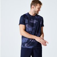 | T-shirt uomo fitness 120 traspirante blu |