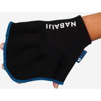 | Guanti palmati acquagym neoprene nero-blu | Nabaiji