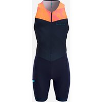 Decathlon UK VAN RYSEL Men's Short-distance Trisuit - Navy/orange | FREE Click & Collect at Stores and Asda. 365 Days return available.