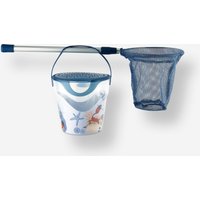 Fishing Discover Kit Bucket And Landing Net - Ocean Blue