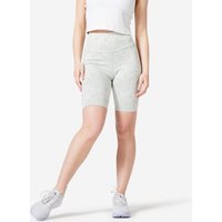 Decathlon UK Domyos Women's Fitness Cycling Shorts 520 - Beige/print | FREE Click & Collect at Stores and Asda. 365 Days return available.