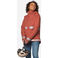 Decathlon UK BTWIN Women's City Cycling Night Visibility Warm Rain Jacket 540 - Terracotta | FREE Click & Collect at Stores and Asda. 365 Days return available.