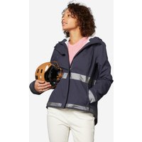 Decathlon UK BTWIN Women's City Cycling Night Visibility Rain Jacket 540 - Navy Blue | FREE Click & Collect at Stores and Asda. 365 Days return available.