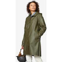 Decathlon UK BTWIN Unisex Waterproof City Cycling Parka - Khaki | FREE Click & Collect at Stores and Asda. 365 Days return available.