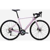 Decathlon UK VAN RYSEL Road Bike Ncr Cf Tiagra - Lilac | FREE Click & Collect at Stores and Asda. 365 Days return available.