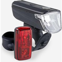 Decathlon UK Decathlon Waterproof Front And Rear Battery-powered Led Bike Light Set | FREE Click & Collect at Stores and Asda. 365 Days return available.