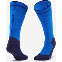 Kids’ Ski And Snowboard Thermal Socks 500 - Blue