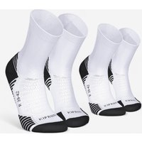 Second Life - Pack Of 2 Pairs Of Run500 Thick Mid-calf Running Socks