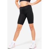 Decathlon UK Domyos Girls' Breathable Stretchy Multisport Cycling Shorts - Black | FREE Click & Collect at Stores and Asda. 365 Days return available.