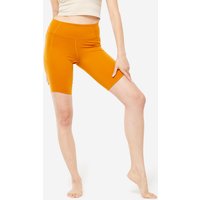 Decathlon UK KIMJALY Women's Dynamic Yoga Bike Shorts - Ochre | FREE Click & Collect at Stores and Asda. 365 Days return available.