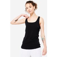 Women's Slim-fit Fitness Crew-neck Tank Top - Ultra Black