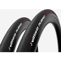 Decathlon UK Road Bike Tyres Tubeless Ready Vittoria Rubino Iv 700x28 Twin-pack - Black | FREE Click & Collect at Stores and Asda. 365 Days return available.