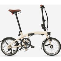 Decathlon UK BTWIN Ultra-compact Folding Bike Fold Light 1 Second - Beige | FREE Click & Collect at Stores and Asda. 365 Days return available.