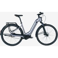 Decathlon UK ROCKRIDER Electric Hybrid Bike Actv 900 Low Frame Light Grey | FREE Click & Collect at Stores and Asda. 365 Days return available.