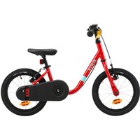 Decathlon UK BTWIN Learning Bike 3-5 Years Old Discover 500 Red | FREE Click & Collect at Stores and Asda. 365 Days return available.