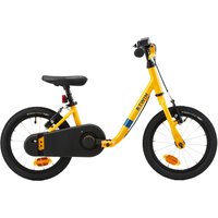 Decathlon UK BTWIN Learning Bike 3-5 Years Old - Discover 500 Yellow | FREE Click & Collect at Stores and Asda. 365 Days return available.