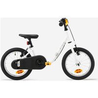 Decathlon UK BTWIN Kids' 3-5 Years 14-inch Bike Discover 100 - White | FREE Click & Collect at Stores and Asda. 365 Days return available.