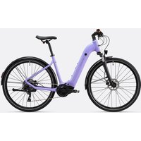 Decathlon UK ROCKRIDER Electric Hybrid Bike With Central Motor And Low Frame E-actv 500 Lavender | FREE Click & Collect at Stores and Asda. 365 Days return available.