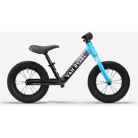 Decathlon UK VAN RYSEL Kids' 12-inch Balance Bike Runride Racing - Anthracite Grey & Blue | FREE Click & Collect at Stores and Asda. 365 Days return available.