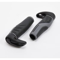 Decathlon UK Decathlon Ergonomic Bike Grips With Bar Ends | FREE Click & Collect at Stores and Asda. 365 Days return available.