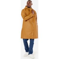 Decathlon UK BTWIN Unisex Waterproof City Cycling Parka - Ochre | FREE Click & Collect at Stores and Asda. 365 Days return available.