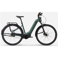 Decathlon UK ROCKRIDER Electric Hybrid Bike Actv 900 Low Frame Dark Green | FREE Click & Collect at Stores and Asda. 365 Days return available.