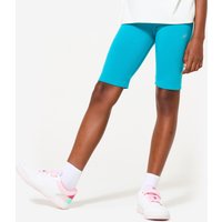 Decathlon UK Domyos Girls' Multisport Cotton Cycling Shorts - Turquoise Blue | FREE Click & Collect at Stores and Asda. 365 Days return available.